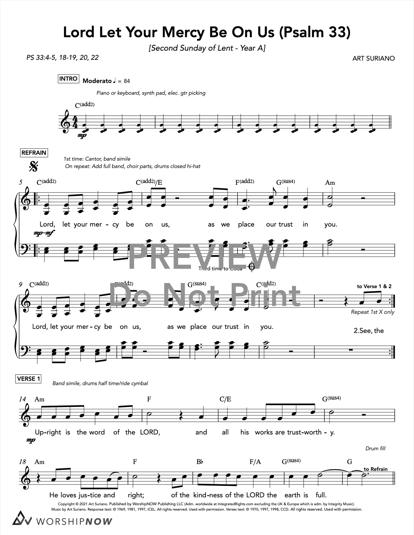 Lord Let Your Mercy Be On Us (Psalm 33) [2nd Sunday of Lent | Year A]