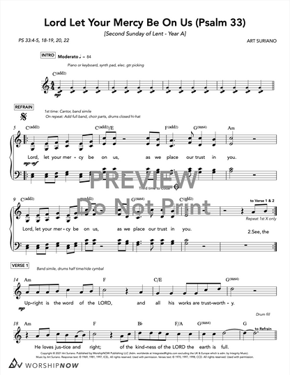 Lord Let Your Mercy Be On Us (Psalm 33) [2nd Sunday of Lent | Year A]