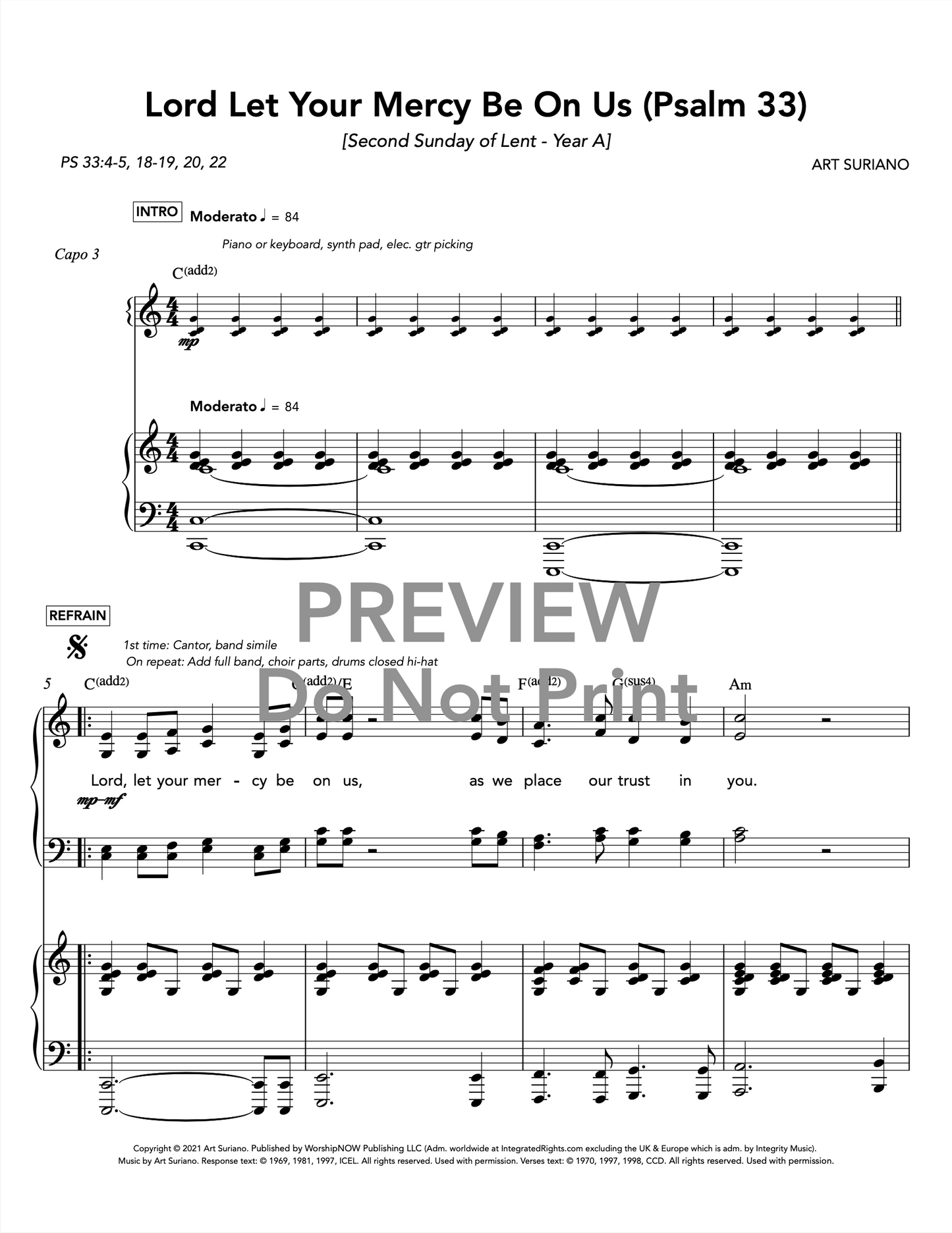 Lord Let Your Mercy Be On Us (Psalm 33) [2nd Sunday of Lent | Year A]