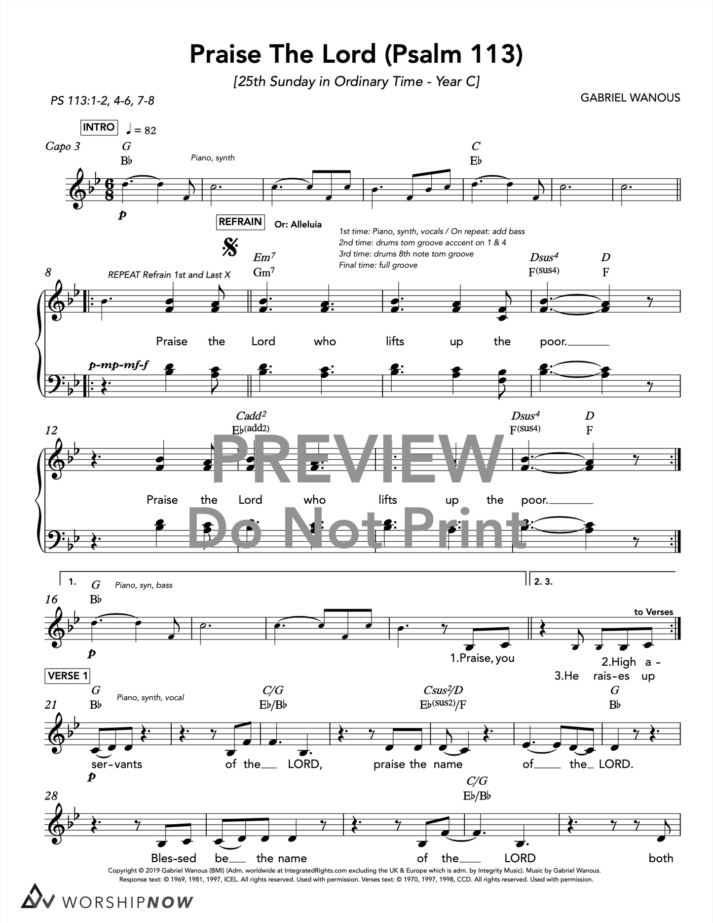 Praise The Lord (Psalm 113) [25th Sunday in Ordinary Time | Year C]