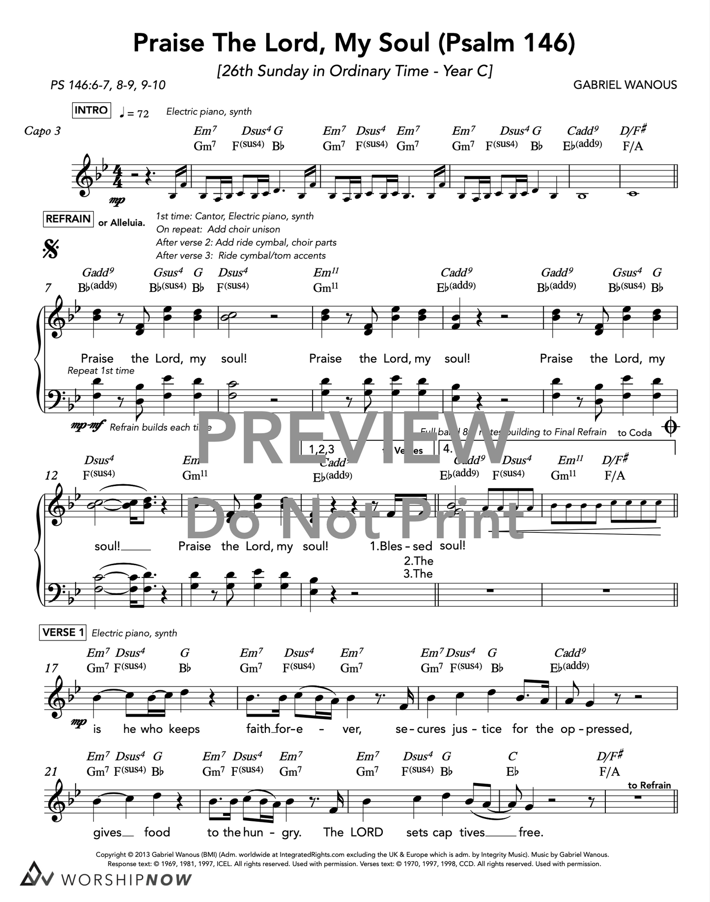 Praise The Lord My Soul (Psalm 146) [26th Sunday in Ordinary Time | Year C]