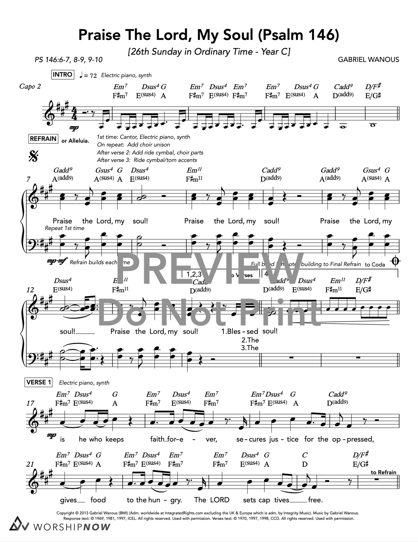 Praise The Lord My Soul (Psalm 146) [26th Sunday in Ordinary Time | Year C]