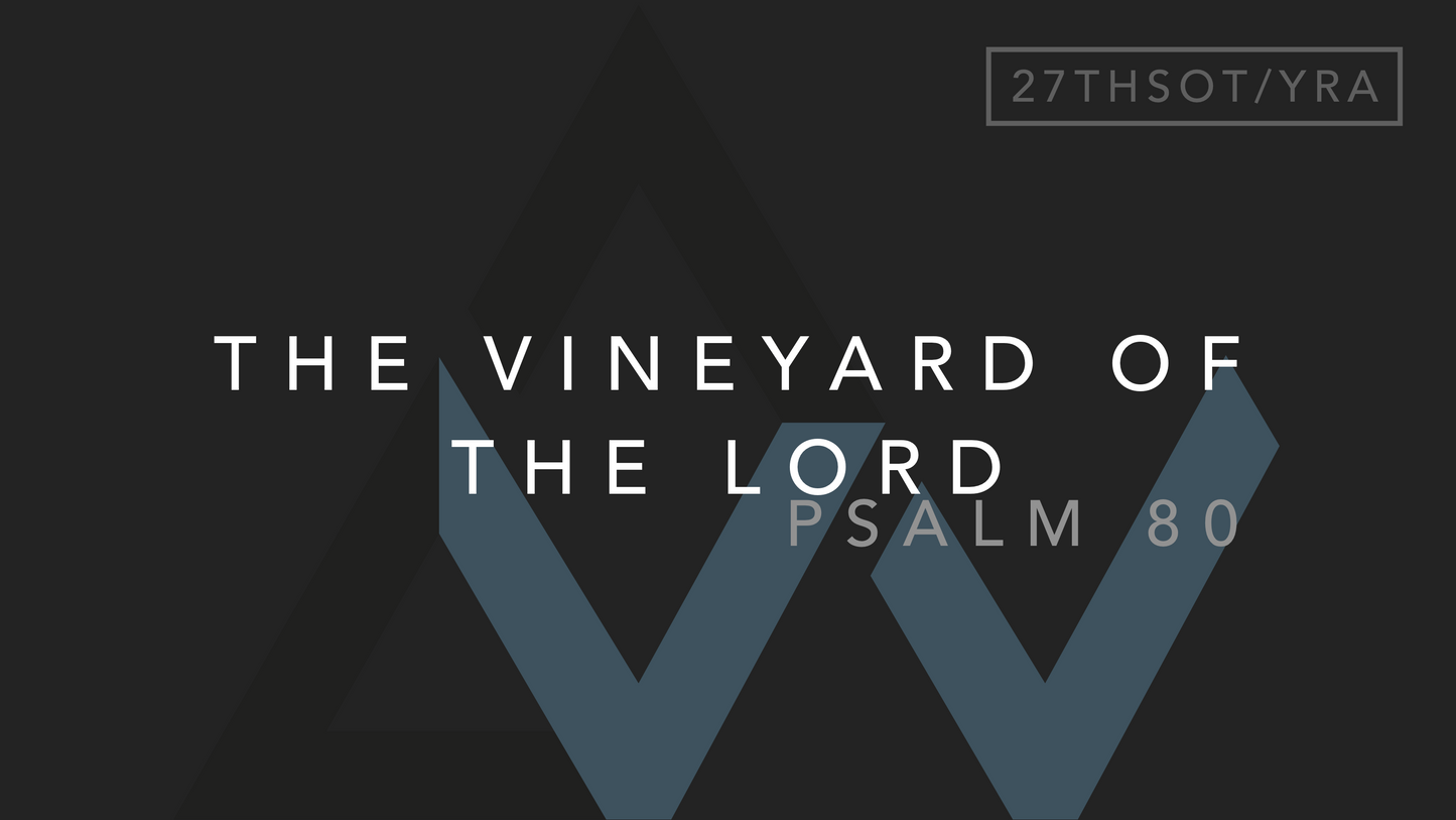 The Vineyard Of The Lord (Psalm 80) [27th Sunday in Ordinary Time | Year A]