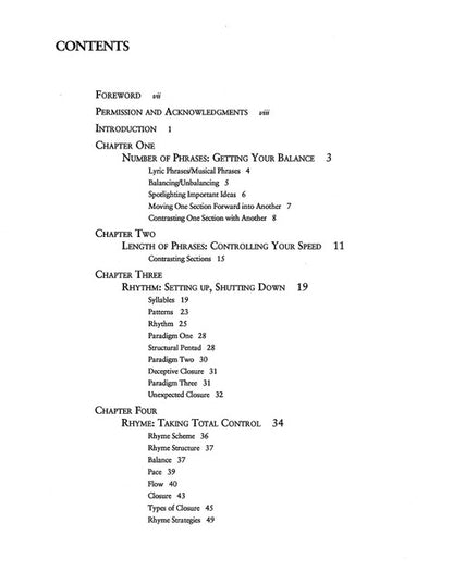 Songwriting: Essential Guide to Lyric Form and Structure