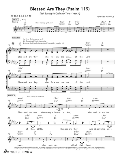 Blessed Are They (Psalm 119) [6th Sunday in Ordinary Time | Year A]