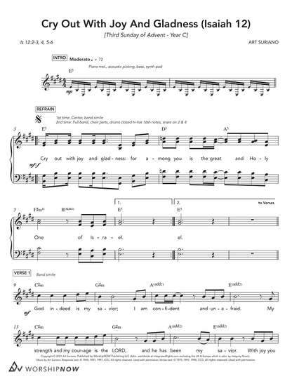 Cry Out With Joy And Gladness (Isaiah 12) [Third Sunday of Advent | Year C]