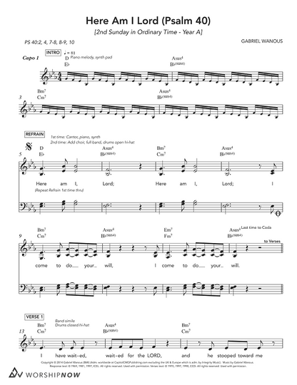 Here Am I Lord (Psalm 40) [2nd Sunday in Ordinary Time | Year A]