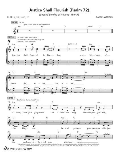Justice Shall Flourish (Psalm 72) [2nd Sunday of Advent | Year A]