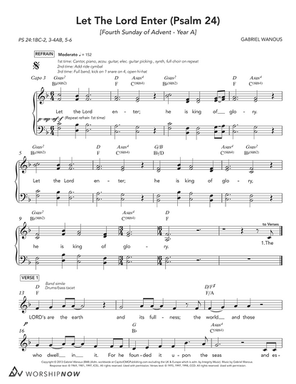 Let The Lord Enter (Psalm 24) [4th Sunday of Advent | Year A]