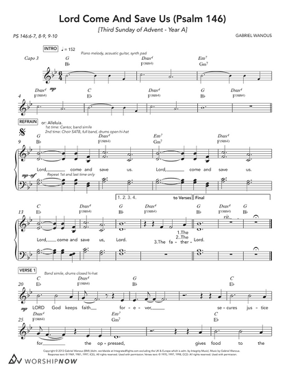 Lord Come And Save Us (Psalm 146) [3rd Sunday of Advent | Year A]