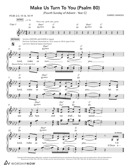 Make Us Turn To You (Psalm 80) [Fourth Sunday of Advent | Year C]
