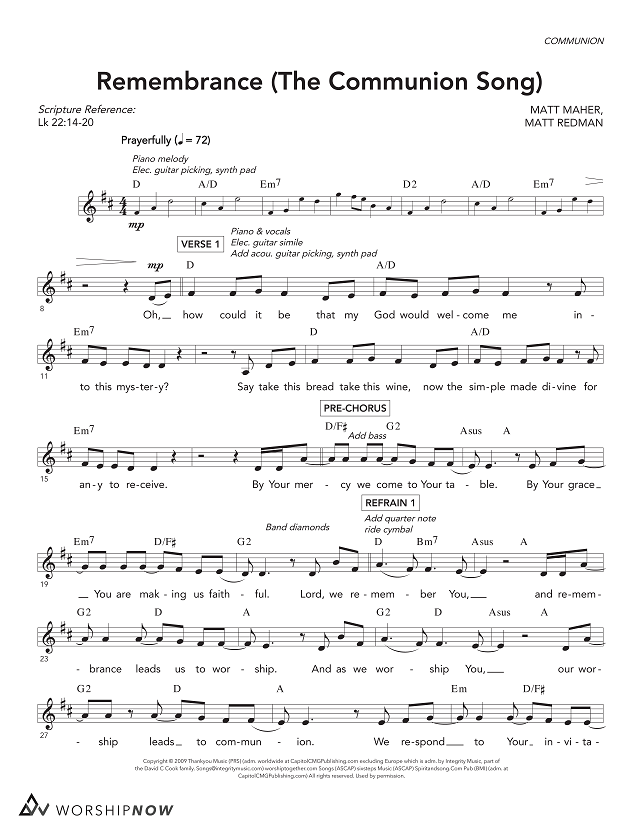 Remembrance (The Communion Song)