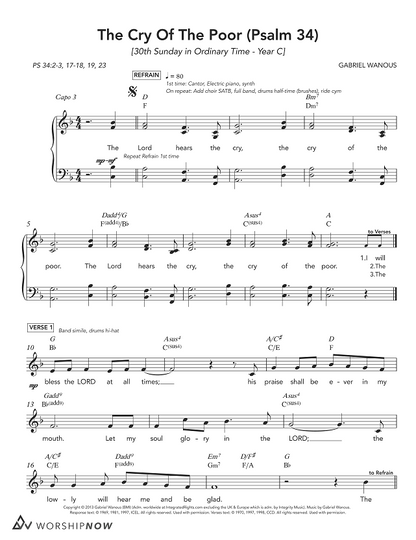 The Cry Of The Poor (Psalm 34) [30th Sunday in Ordinary Time | Year C]