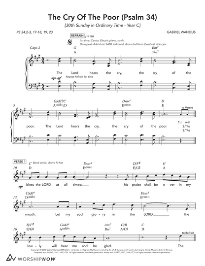 The Cry Of The Poor (Psalm 34) [30th Sunday in Ordinary Time | Year C]