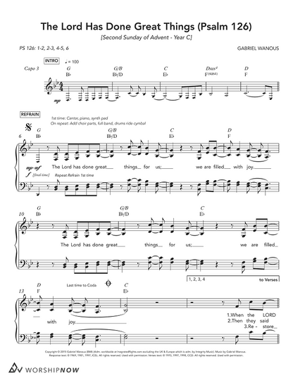 The Lord Has Done Great Things (Psalm 126) [Second Sunday of Advent | Year C]