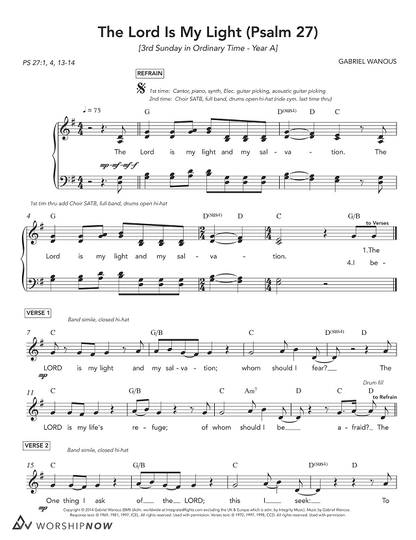 The Lord Is My Light (Psalm 27) [3rd Sunday in Ordinary Time | Year A]