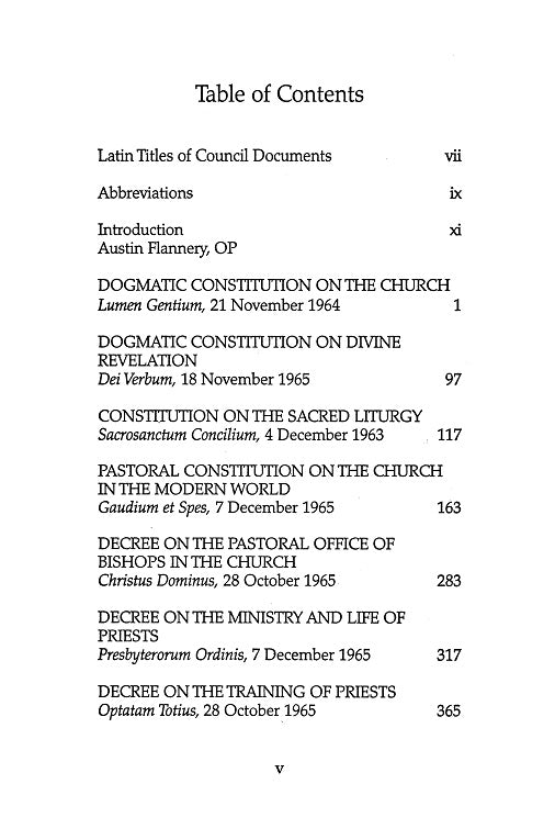 Vatican Council II: Constitutions, Decrees, Declarations