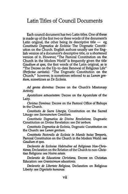 Vatican Council II: Constitutions, Decrees, Declarations